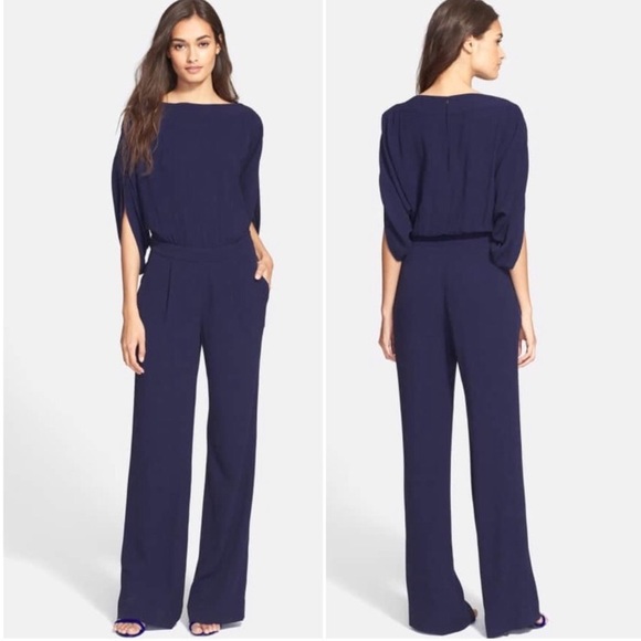 Diane Von Furstenberg Other - Diane Von Furstenberg Dezi Boatneck Jumpsuit SZ 8